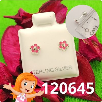 ARETES PLATA 925 FLOR