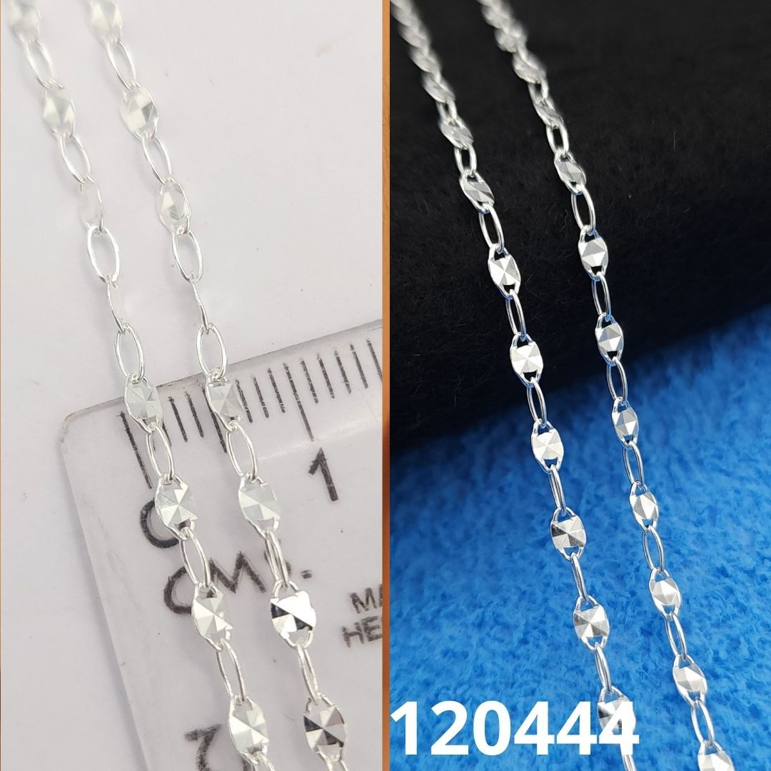 CADENA DE PLATA 925 VALENTINO 50CM LARGO X 2.28MM ANCHO X 0.3MM GROSOR