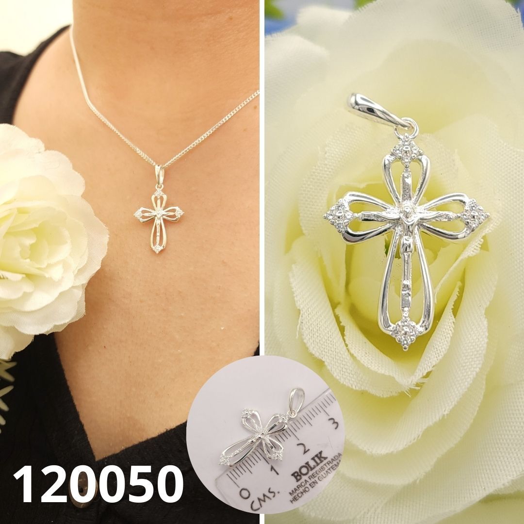 DIJE DE PLATA 925 CRUZ 2.3CM