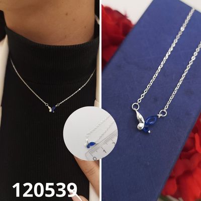GARGANTILLA DE PLATA 925 MARIPOSA AZUL 40 A 45CM LARGO GARGANTILLA DE PLATA 925 MARIPOSA AZUL 40 A 45CM LARGO