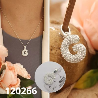 DIJE DE PLATA 925 LETRA G1.8CM