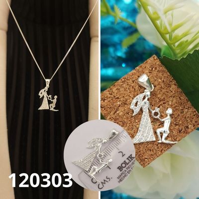 DIJE DE PLATA 925 DECLARACION DE AMOR 2.3CM