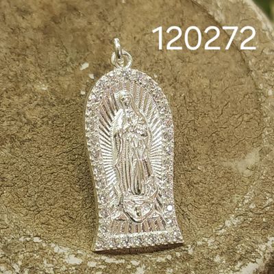 DIJE DE PLATA 925 VIRGEN DE GUADALUPE 2.3CM
