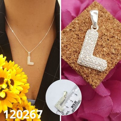 DIJE DE PLATA 925 LETRA L2CM