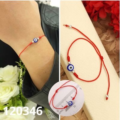 PULSERA DE PLATA 925 OJO TURCO AJUSTABLE