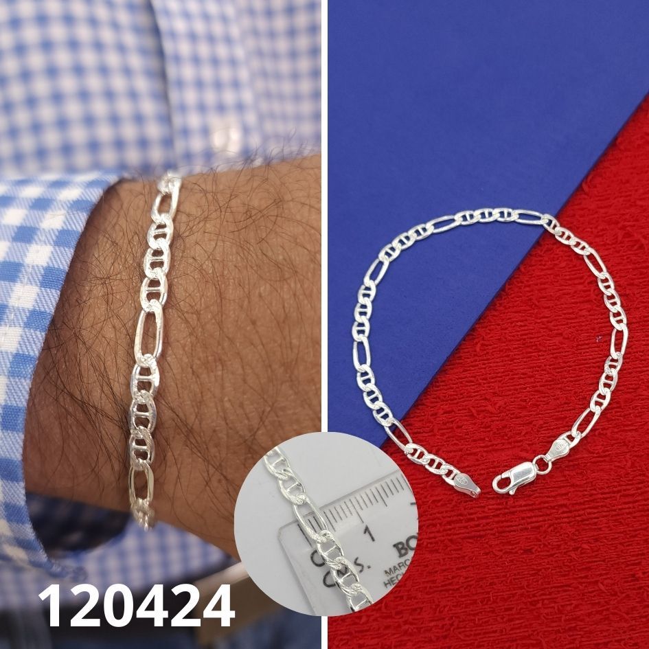 PULSERA DE PLATA 925 CARTIER 21CM LARGO X 4.12MM ANCHO