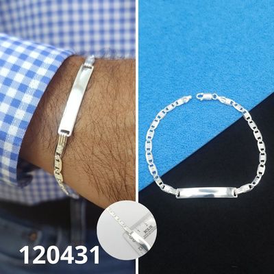 PULSERA DE PLATA 925 21CM LARGO X 5.73MM ANCHO