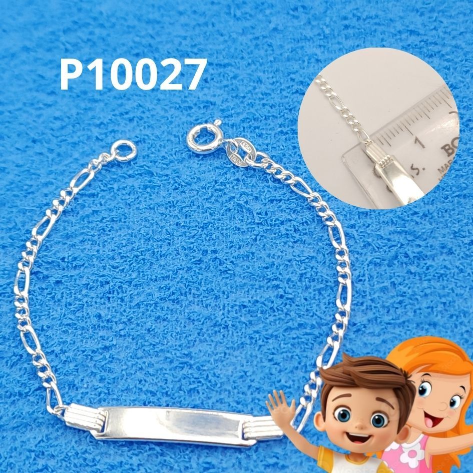 ESCLAVA DE PLATA 925 CARTIER 14CM LARGO X 4.75MM ANCHO DE PLACA X 2.48MM ANCHO CADENA