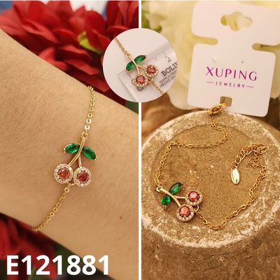 PULSERA ENCHAPADA EN ORO 18K 17 A 20CM LARGO