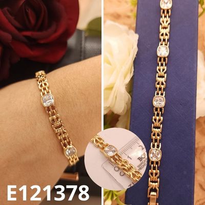 PULSERA ENCHAPADA EN ORO 18K 17 A 19CM LARGO