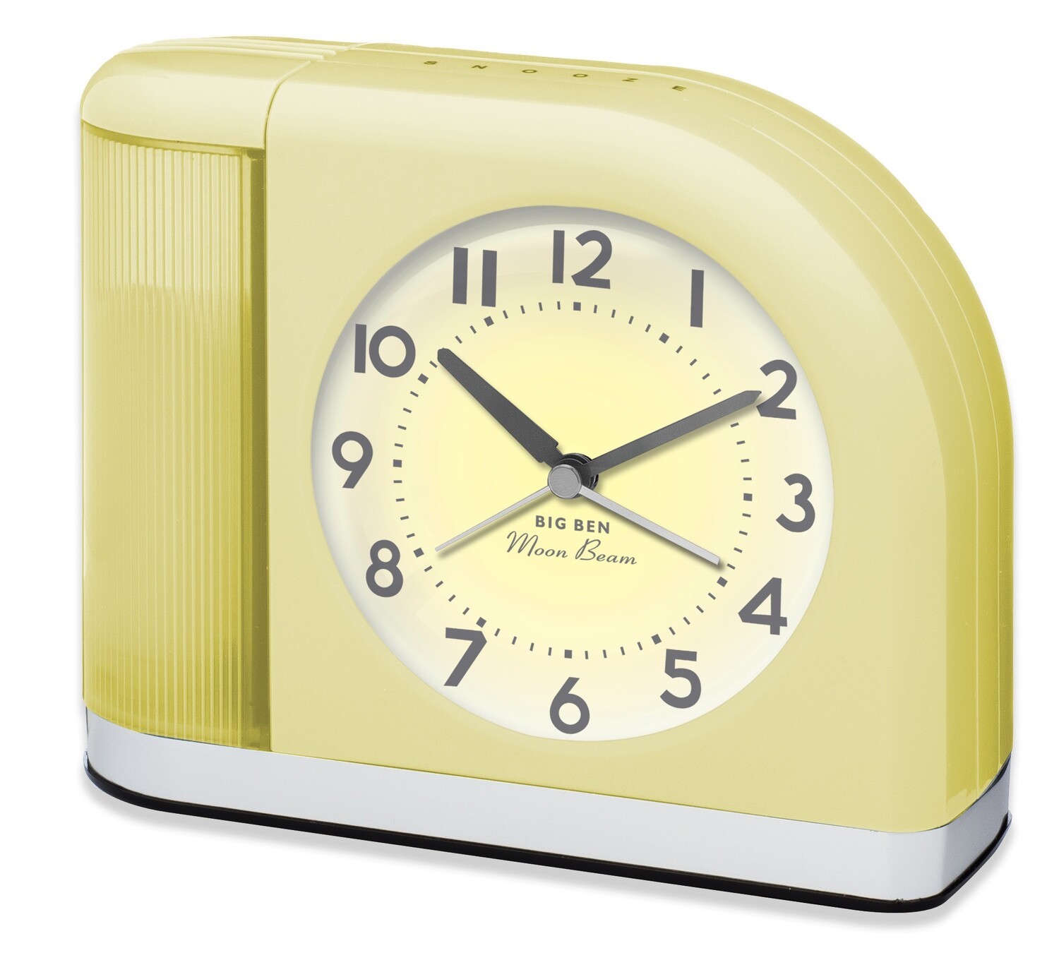 Westclox Big Ben Moon Beam Quartz Analog Alarm Clock Yellow with USB 44000Y