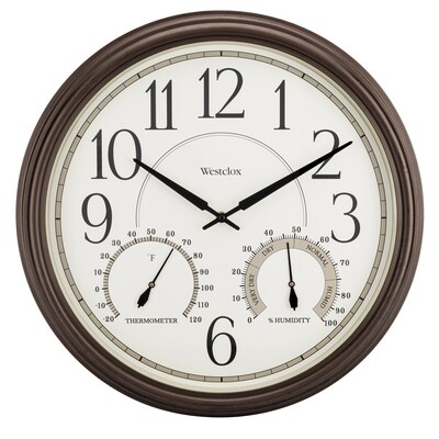 Westclox Indoor/Outdoor Wall Clock 32247