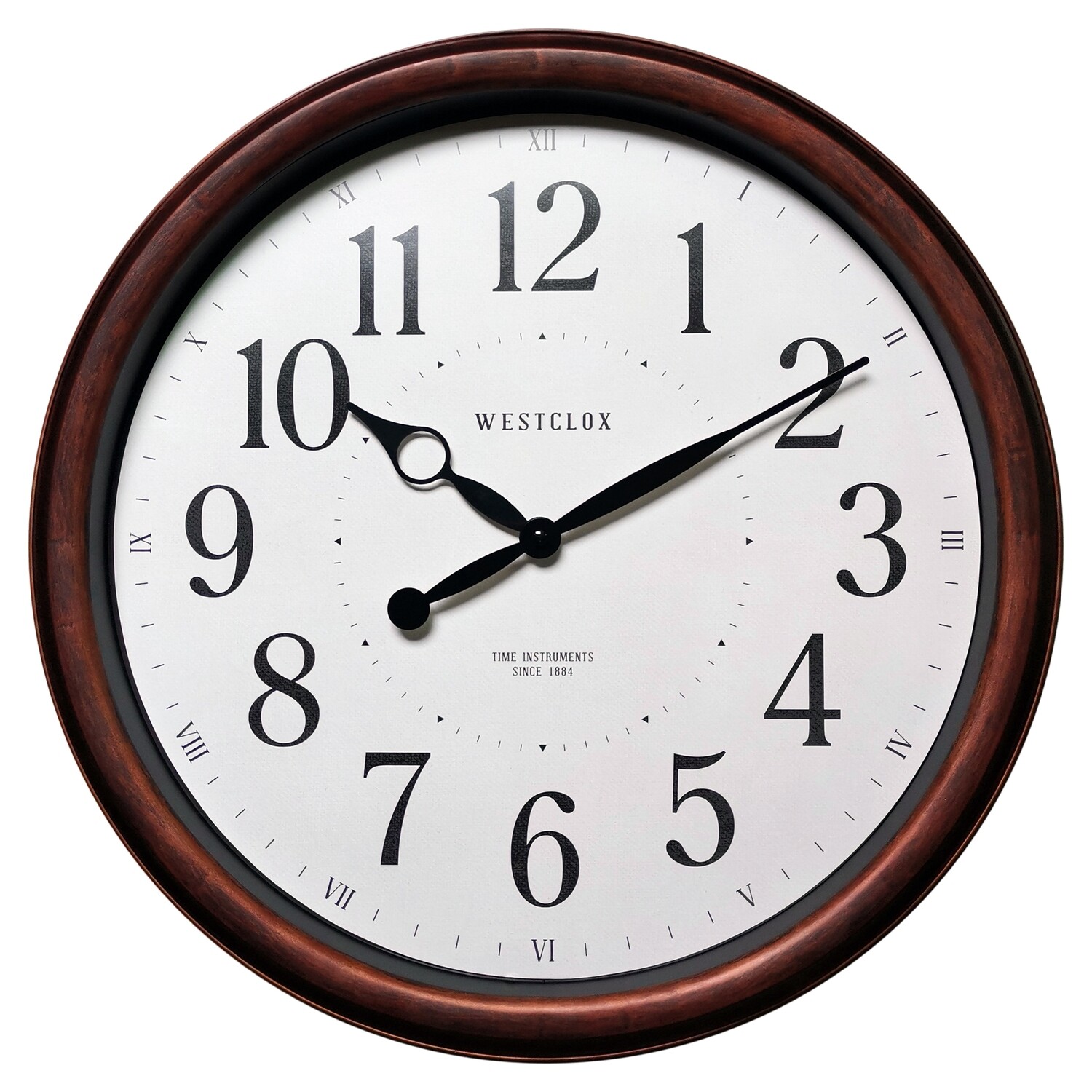 Westclox 20" Woodgrain Wall Clock Westclox Alarm Clocks The