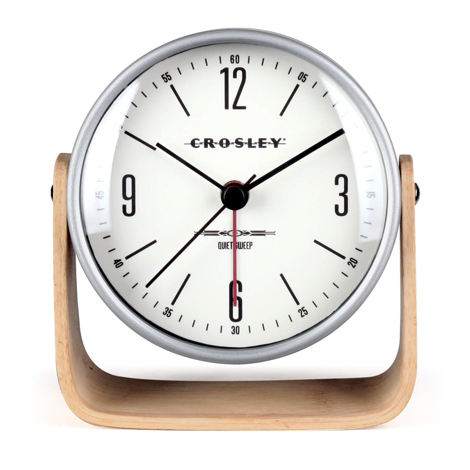 Crosley Tilt Wood Table Clock Westclox Alarm Clocks The WestClox Source