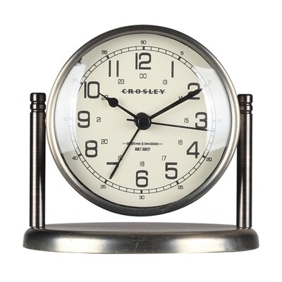 Crosley Bronze Nautical Desk Alarm Clock