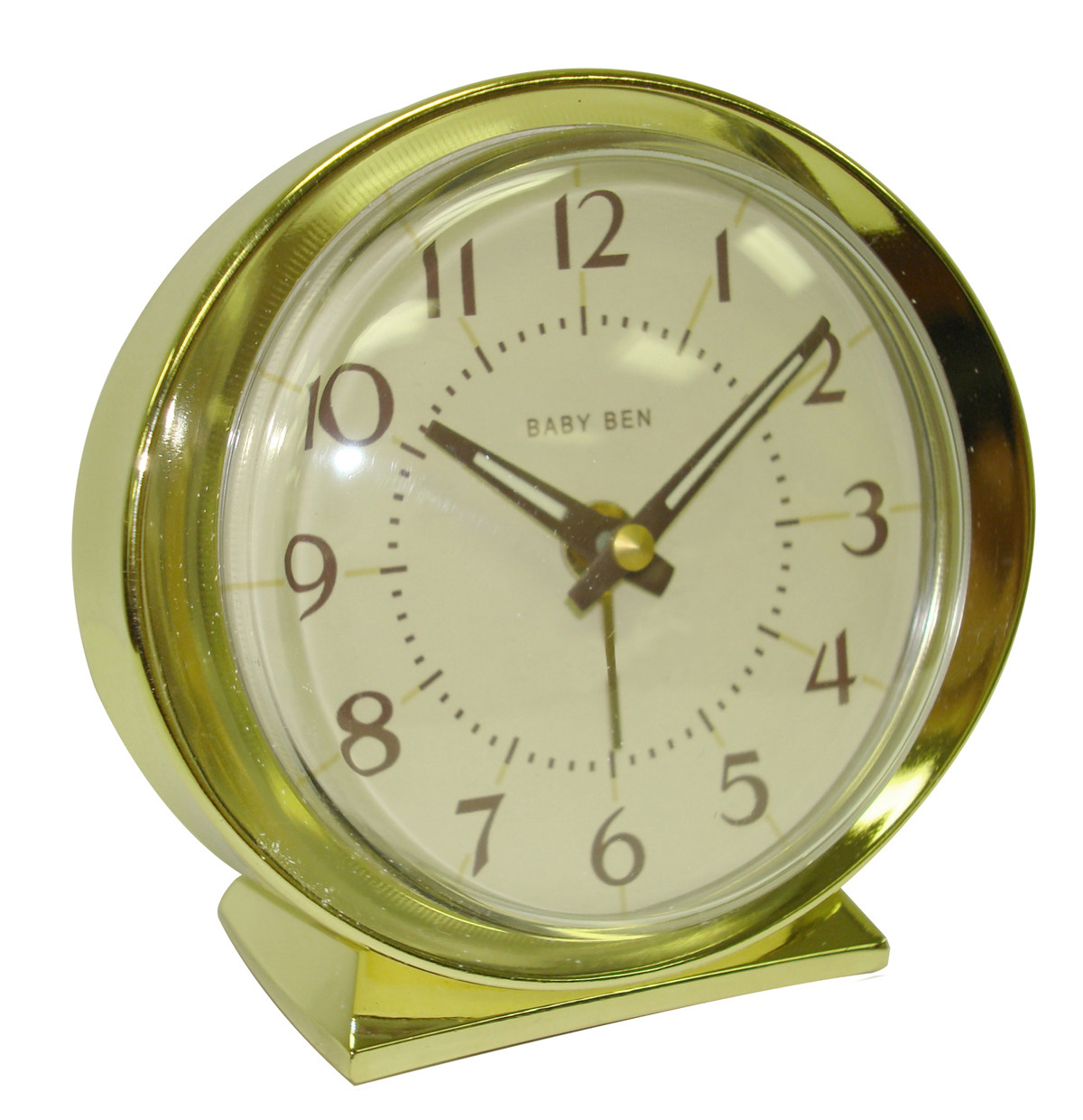 Westclox 1964 Baby Ben Classic Analog Battery Alarm Clock Almond 11605qa