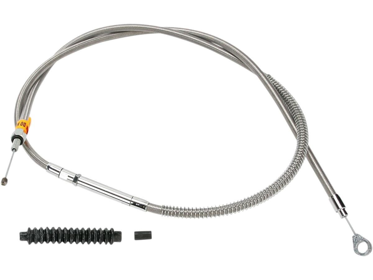 Barnett  Stainless Braided Clutch Cable +14&quot; Stainless Steel Clear Coated 77&quot;