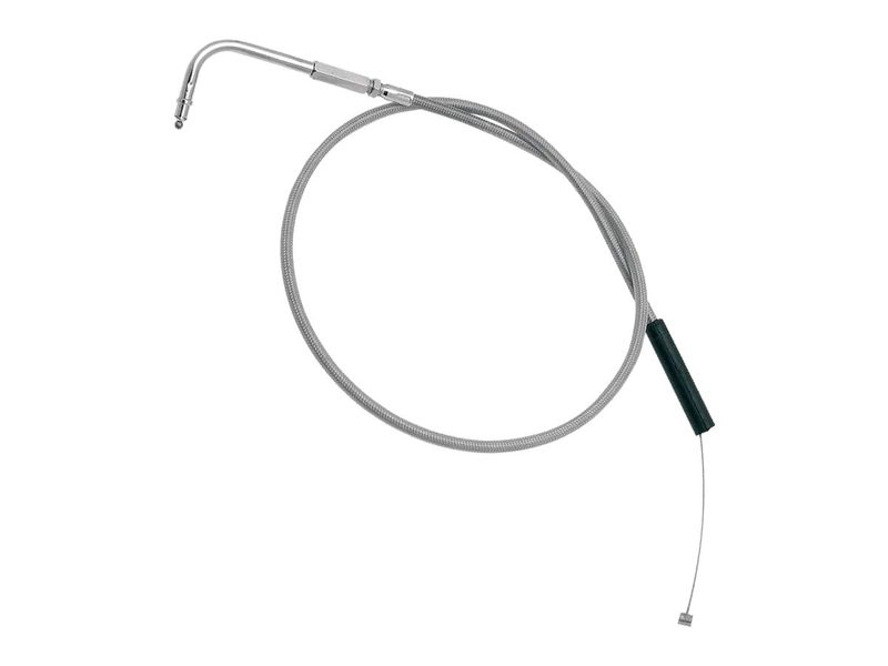 Motion Pro  Armor Coated Idle Cable 90 ° Stainless Steel Clear Coated 35,6&quot;