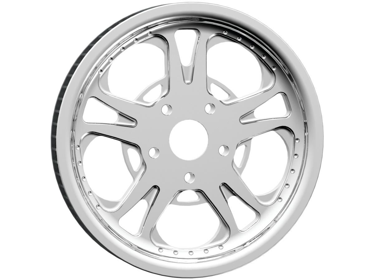 T-5 Belt Pulley Chrome 1 1/2&quot; 70 teeth