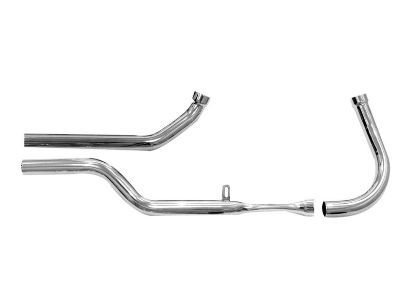 Side By Side Headers for Panhead Models Chrome 1,75&quot;