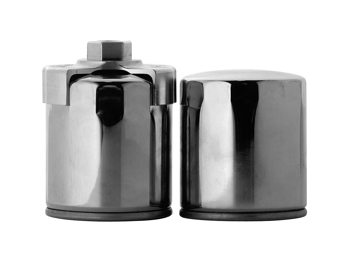 Replacement Oil Filter For Shovelhead, Ironhead, Early Evolution Engine (Short) Chrome