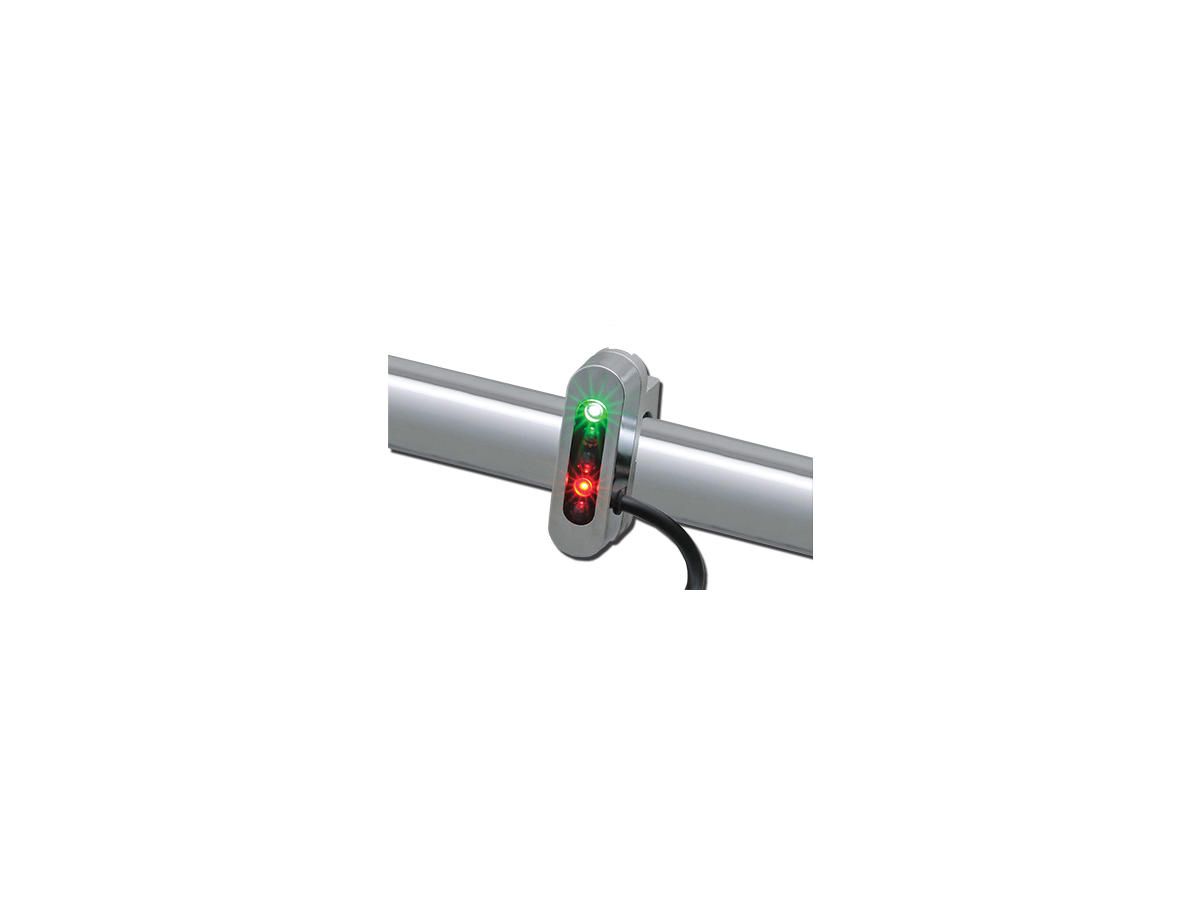 Micro Indicator Alpha, Chrome with Aluminium Clamp Indicator