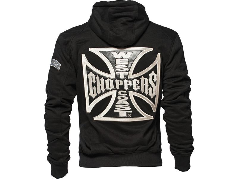 Cross Panel Zip Hoodie