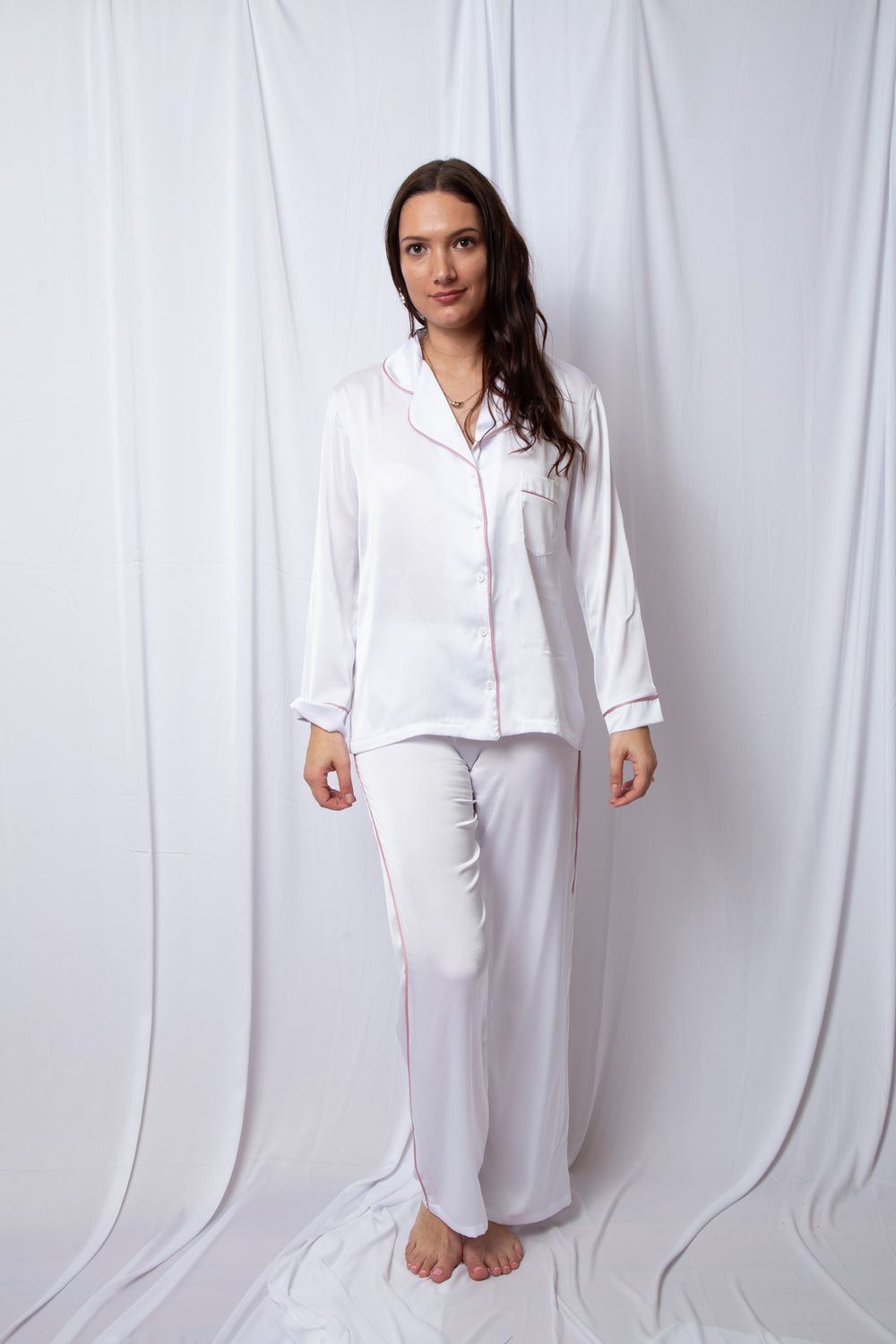 Jessica Long Sleeve pants set satin