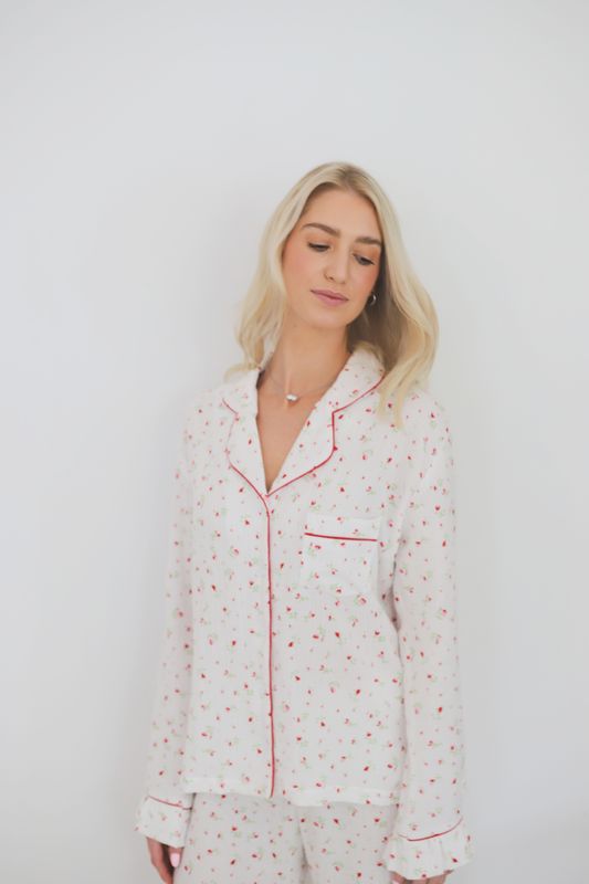 Dainty floral pants set