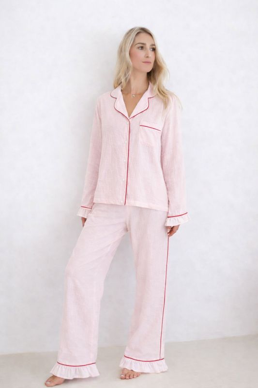 Pale pink pjs pants set