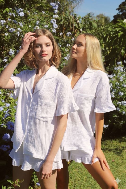 Cotton muslin Louisa  shorts set