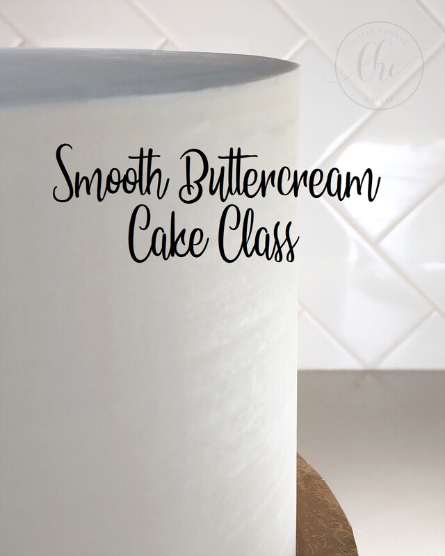 Smooth buttercream cake class- Online