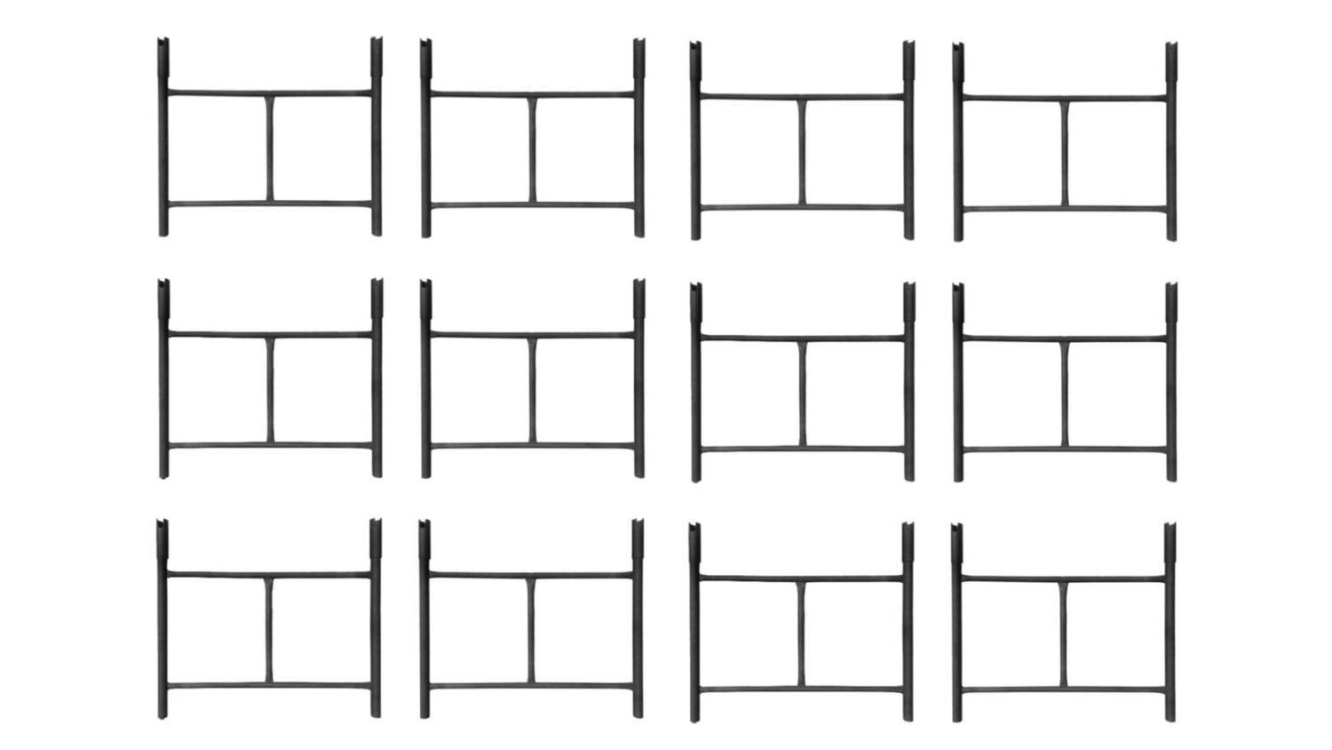 Rusztowanie warszawskie - zestaw 12 sztuk ramka POŁÓWKA