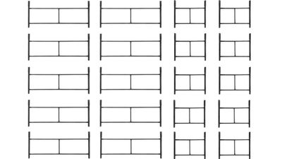 Rusztowanie warszawskie zestaw - 10 sztuk rama standard + 10 sztuk rama połówka