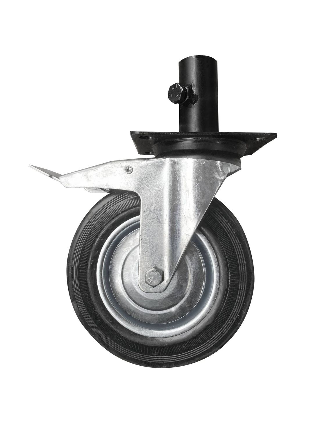Koło obrotowe 200 mm z hamulcem