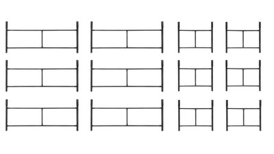 Rusztowanie warszawskie - zestaw 6 sztuk rama standard + 6 sztuk rama połówka
