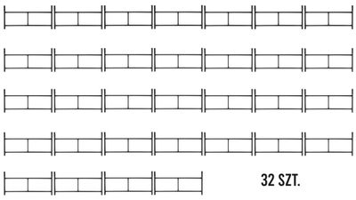 Rusztowanie warszawskie - Zestaw 32 sztuk