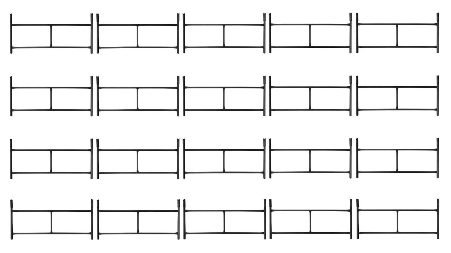 Rusztowanie warszawskie zestaw - 20 sztuk ramek rusztowania