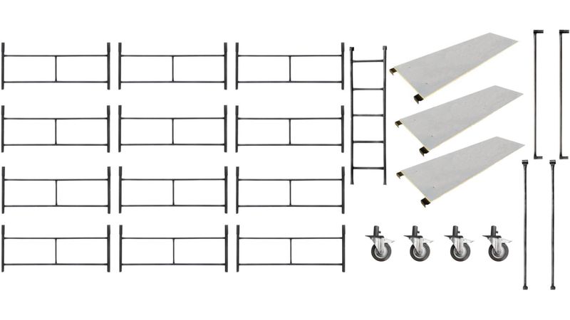 Rusztowanie warszawskie 12 sztuk + cały osprzęt - STALFI