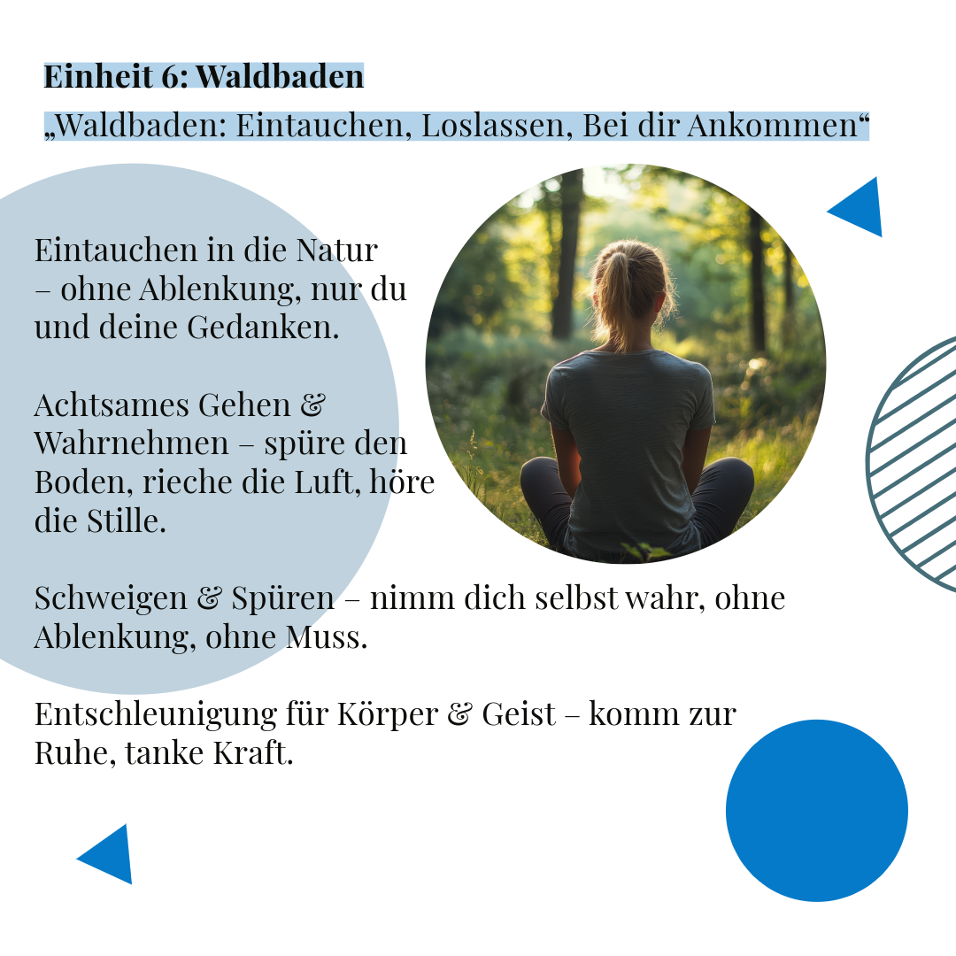 26. Juni- Entspannungstraining 6: Waldbaden