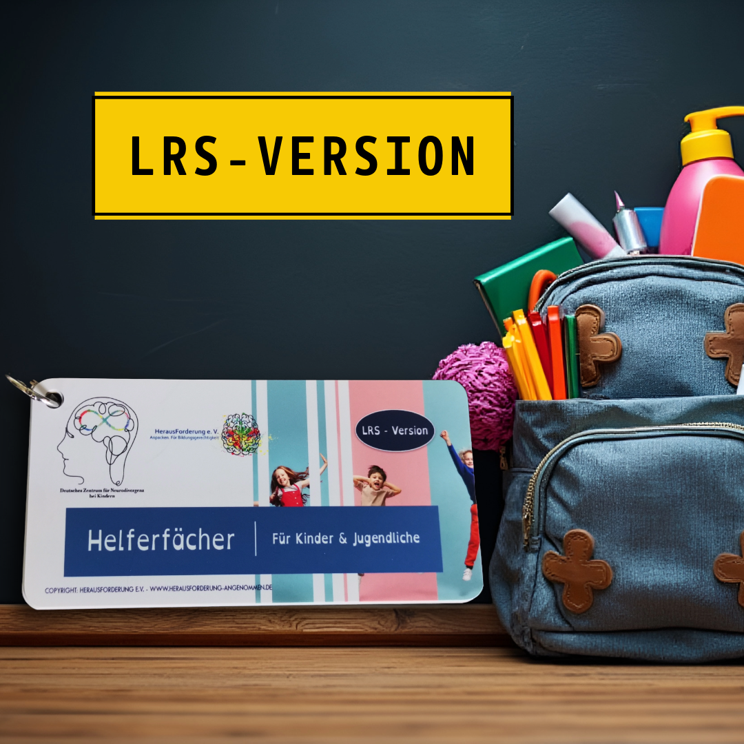 LRS-Version: Helferfächer für Kinder &amp; Jugendliche