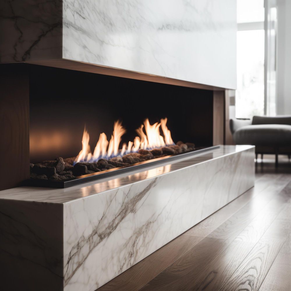 Quartz Fireplace