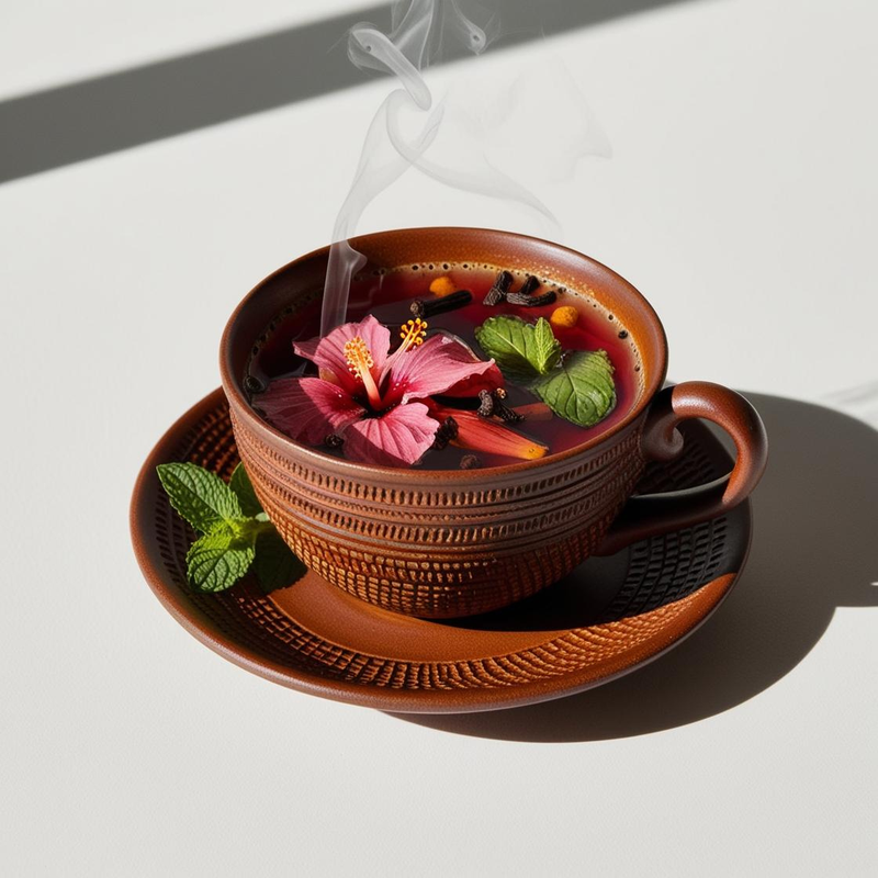 Hibiscus & Clou de girofle et Menthe Poivrée