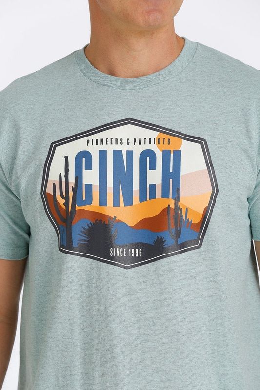 Cinch Shirt -Pioneers and Patriots Light Green