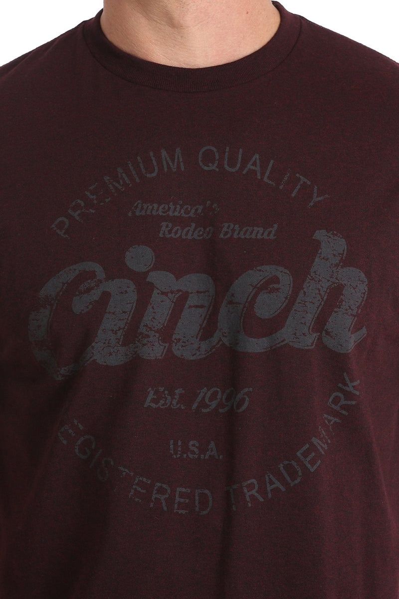 Cinch - T-Shirt Class Logo Black Cherry