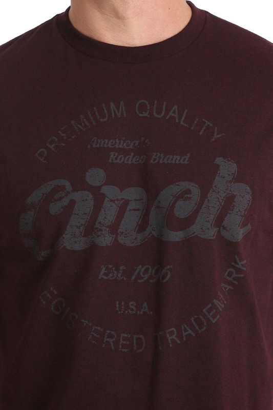 Cinch - T-Shirt Class Logo Black Cherry