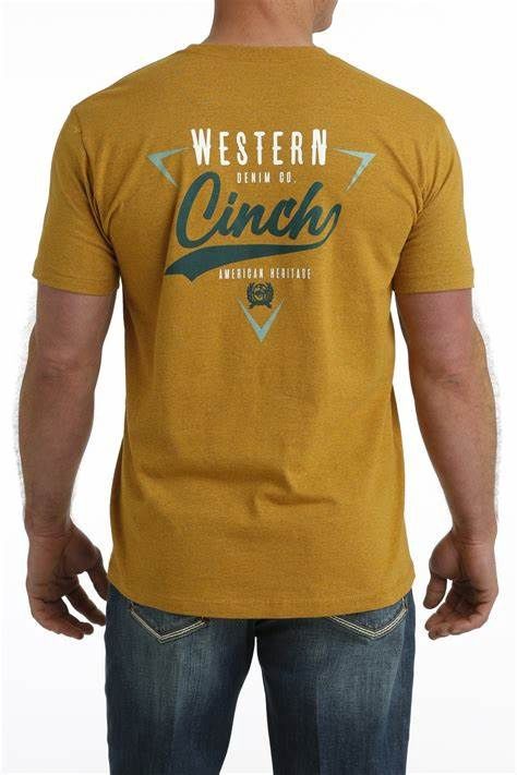 Cinch - Shirt Western Denim Mustard