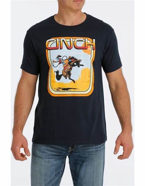Cinch - Shirt Vintage Logo Blue