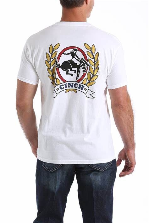 Cinch - Shirt White Classic Logo Back