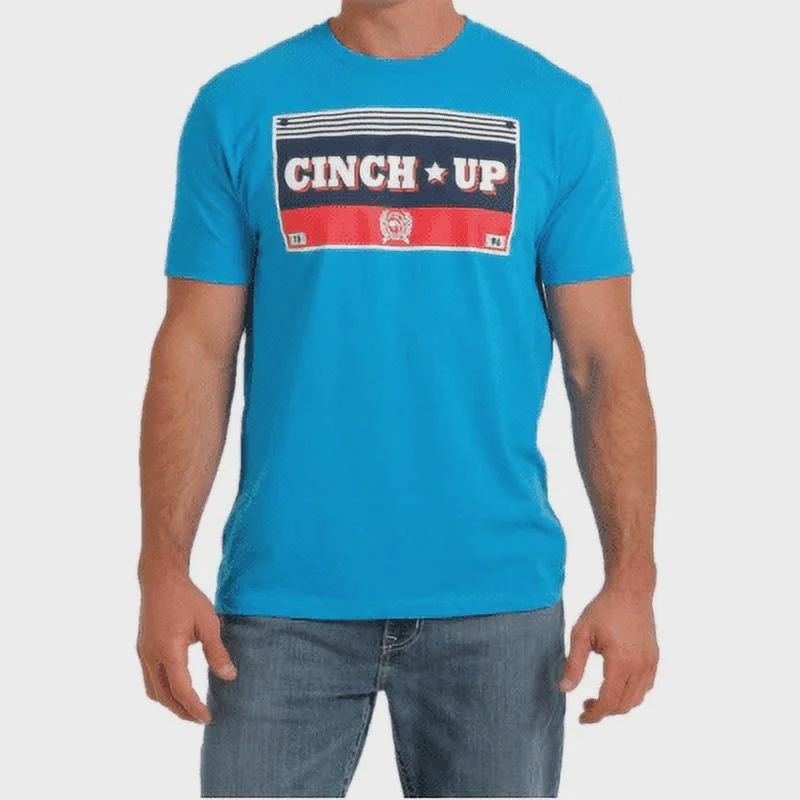 Cinch - T-Shirt Logo Graphic Turquoise Cinch up